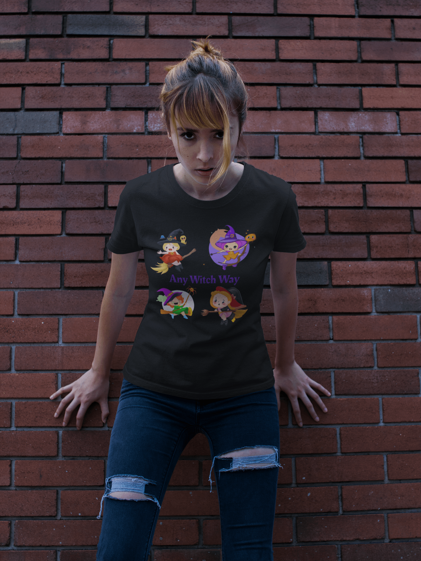 Any Witch Way Halloween T-Shirt product image (3)