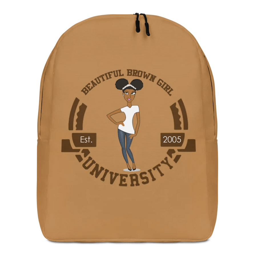 Beautiful Brown Girl University Backpack product image (4)