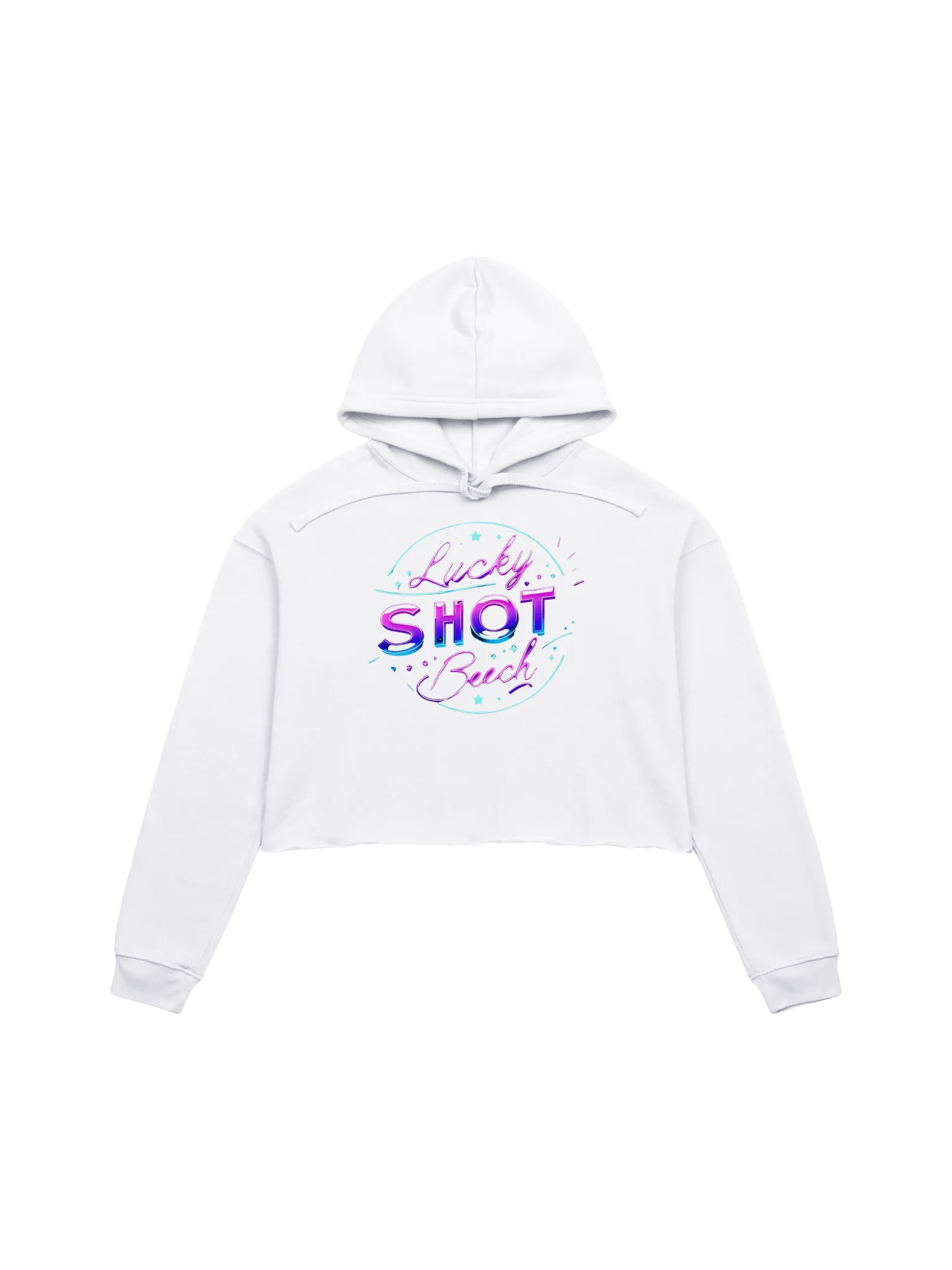 LuckyShotBeech Neon Dreamer Crop Hoodie product image (1)