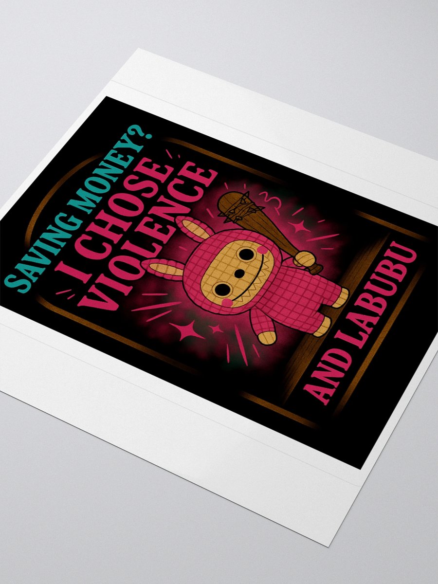 Chose Violence Kiss Cut Sticker product image (9)