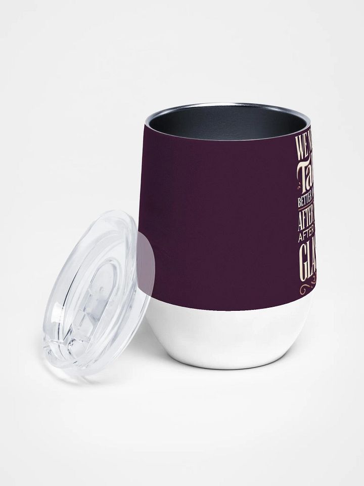 We Need to Talk Wine Tumbler Dark Red – Sip Before the Serious Stuff product image (2)