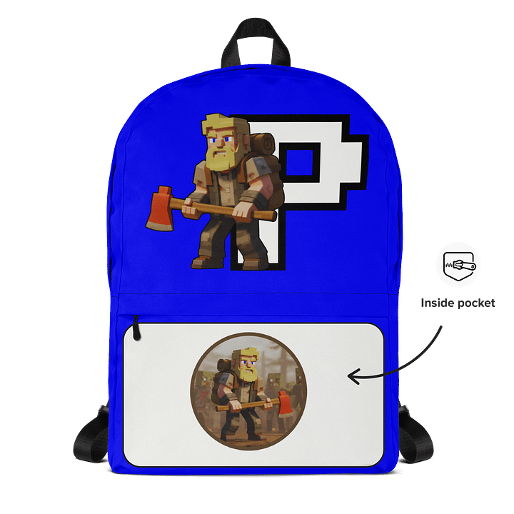 Patient PixelZ All-Over Print Backpack (Blue) product image (2)