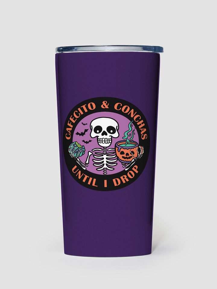 Cafecito and Conchas Halloween Skeleton 20oz Stainless Steel Tumbler product image (1)