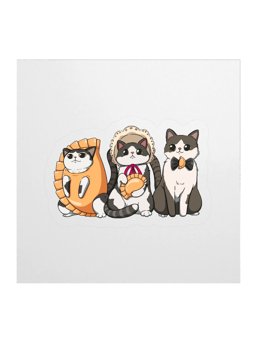 Pierogi Kitties Cut out stickers product image (1)