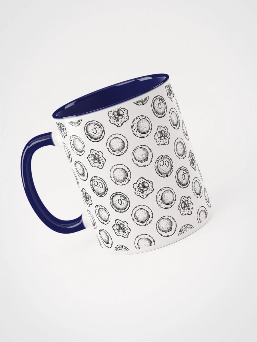 "Stem cells pattern" Ceramic Mug with color inside product image (5)