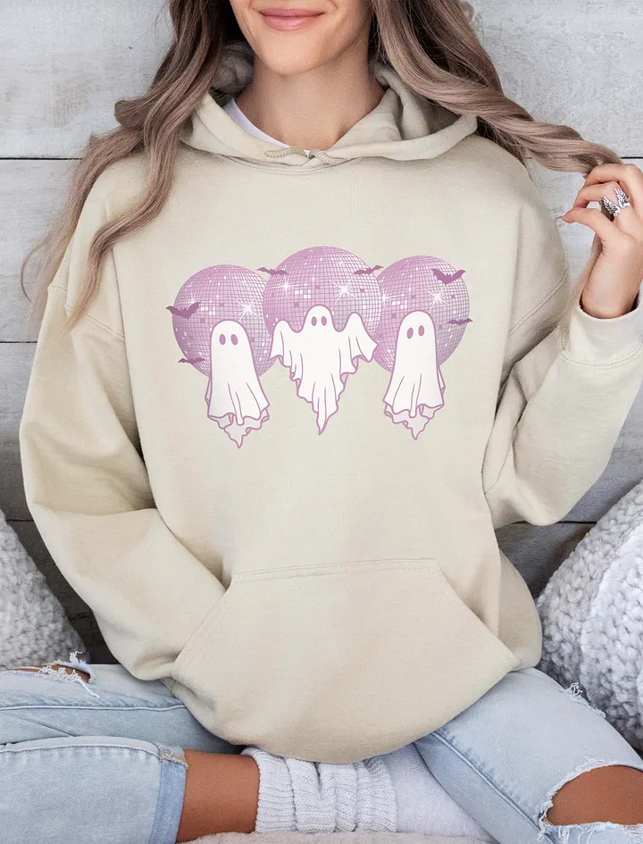 Halloween Disco Balls Hooded Sweatshirt | Cute Fall and Halloween Hoodie Design product image (33)