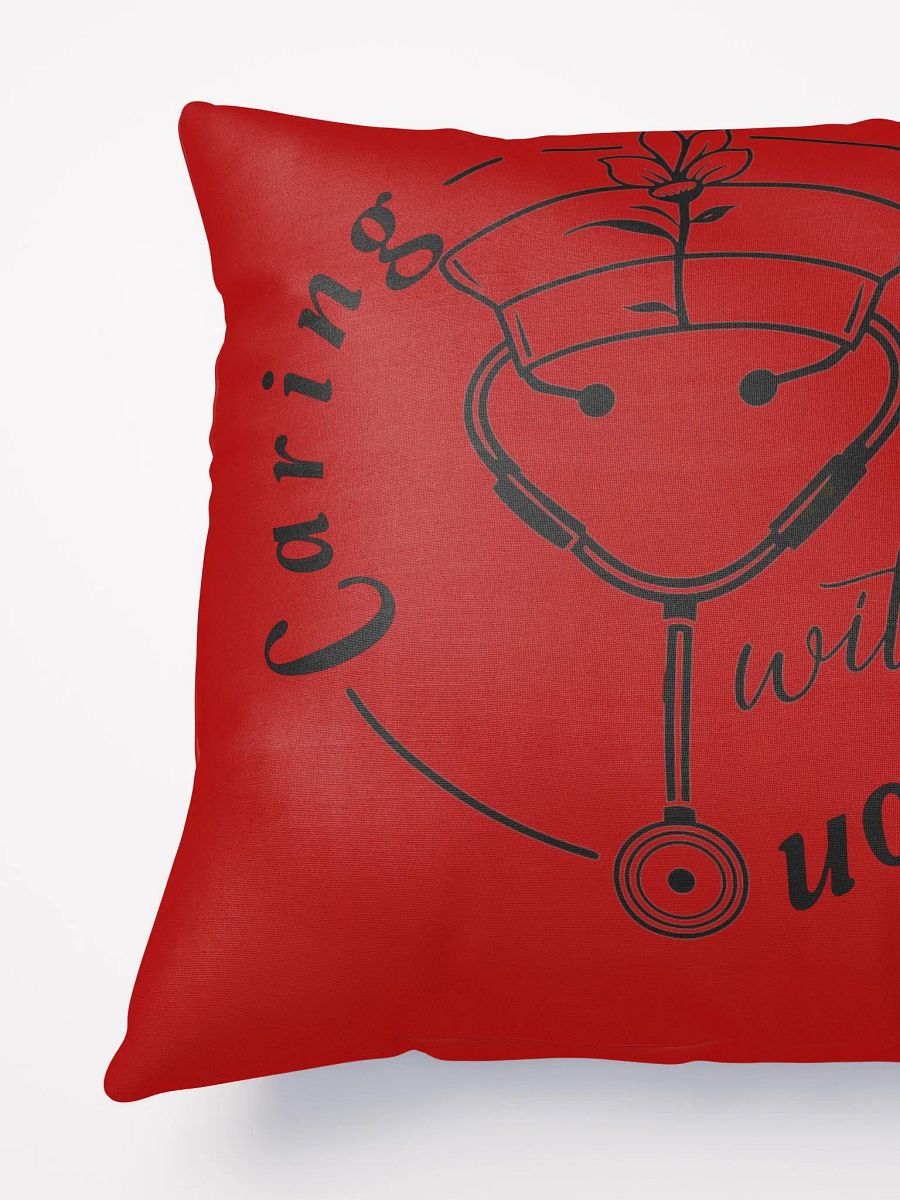 Caring With Compassion Nurse Line Art Pillow product image (4)