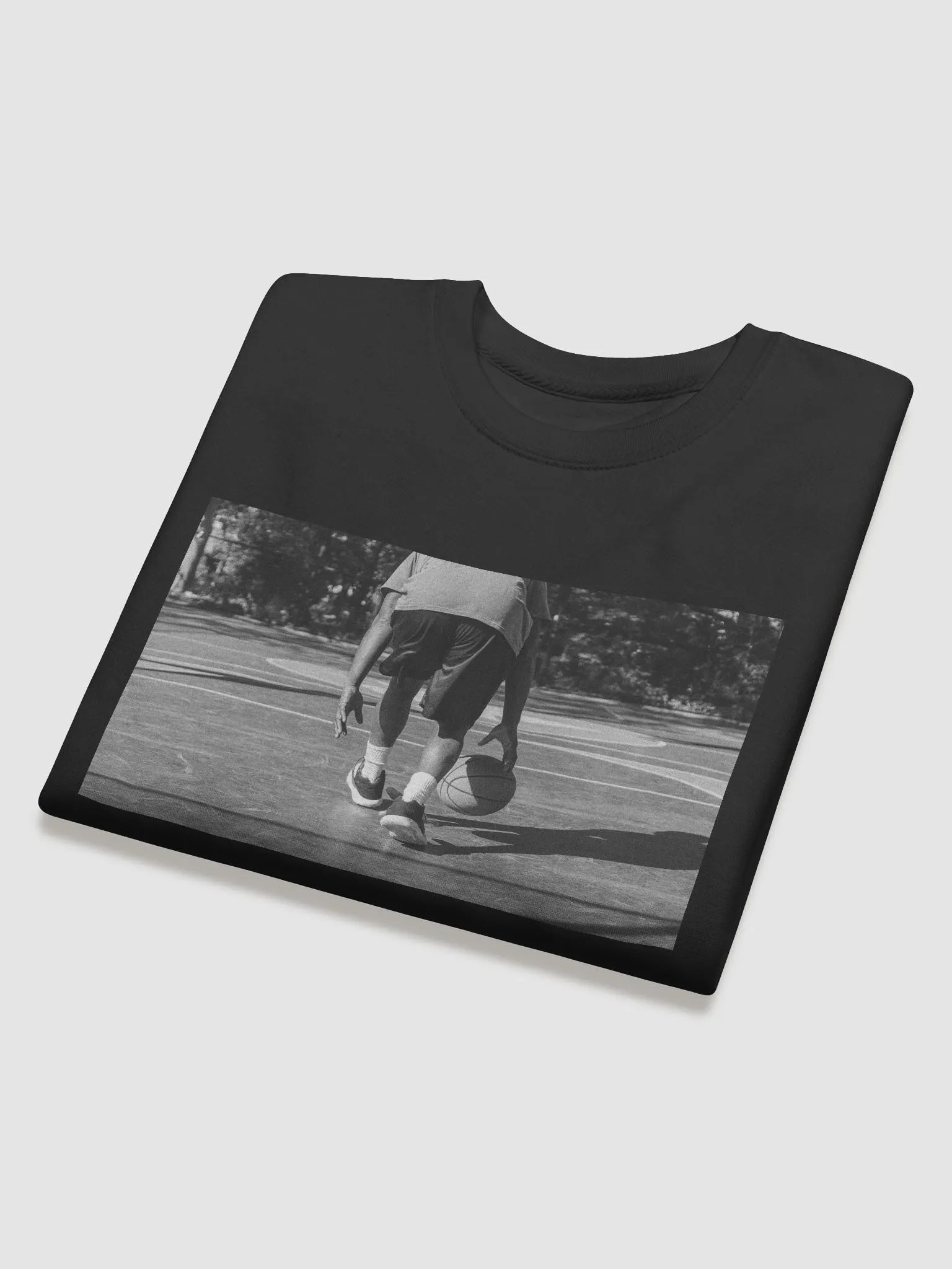 "Dribble" Basketball Graphic Cotton Heritage Premium Sweatshirt - 03864 product image (4)
