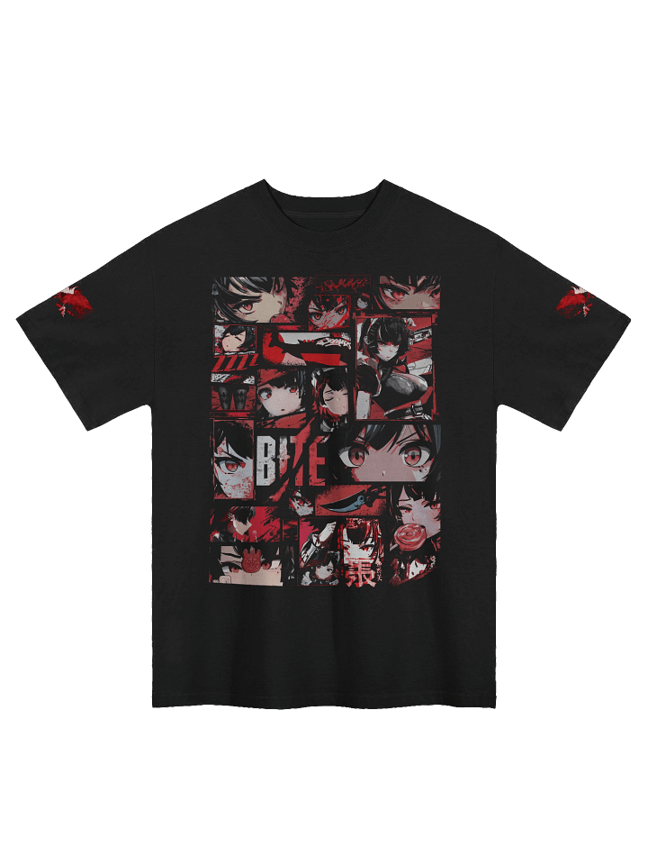 Double Shoulder print Ellen Joe Premium Oversized Heavyweight Fabric T-Shirt product image (1)