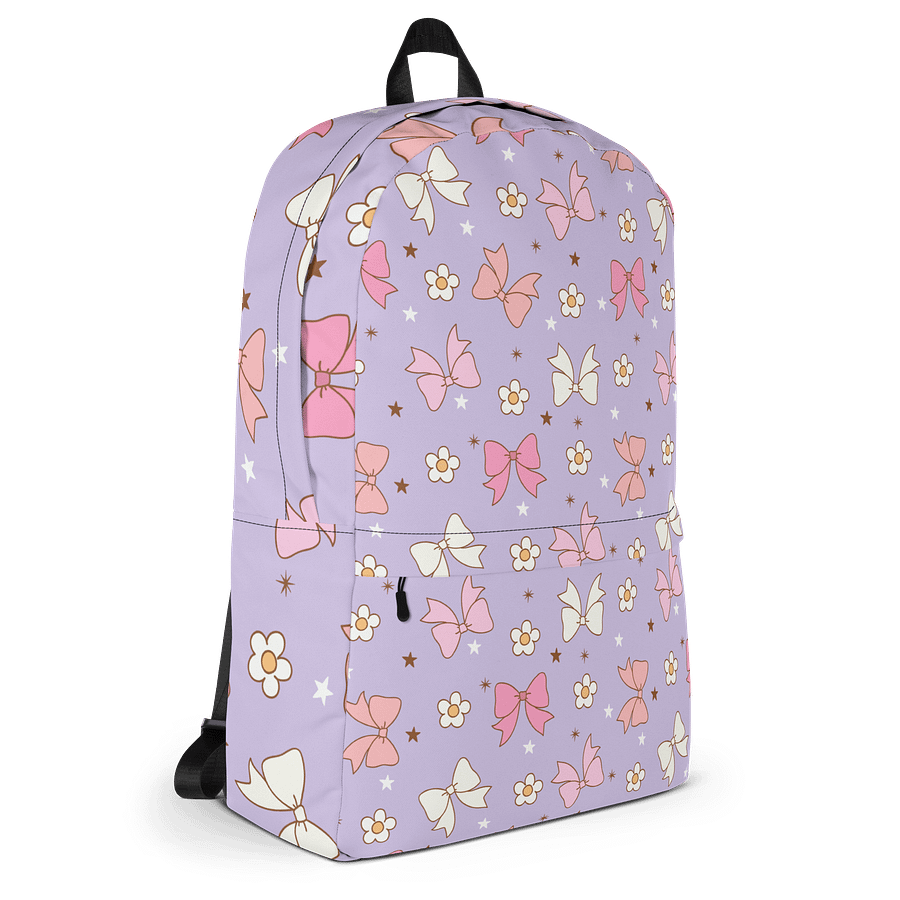 Pastel Bows and Flowers All-Over Print Backpack product image (3)