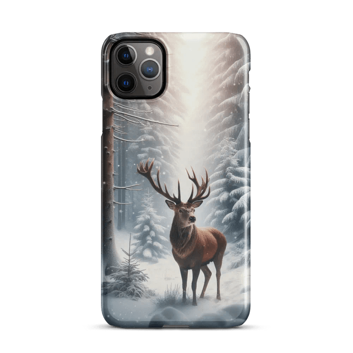 Majestic Deer Snowy Forest iPhone® Snap Case product image (46)