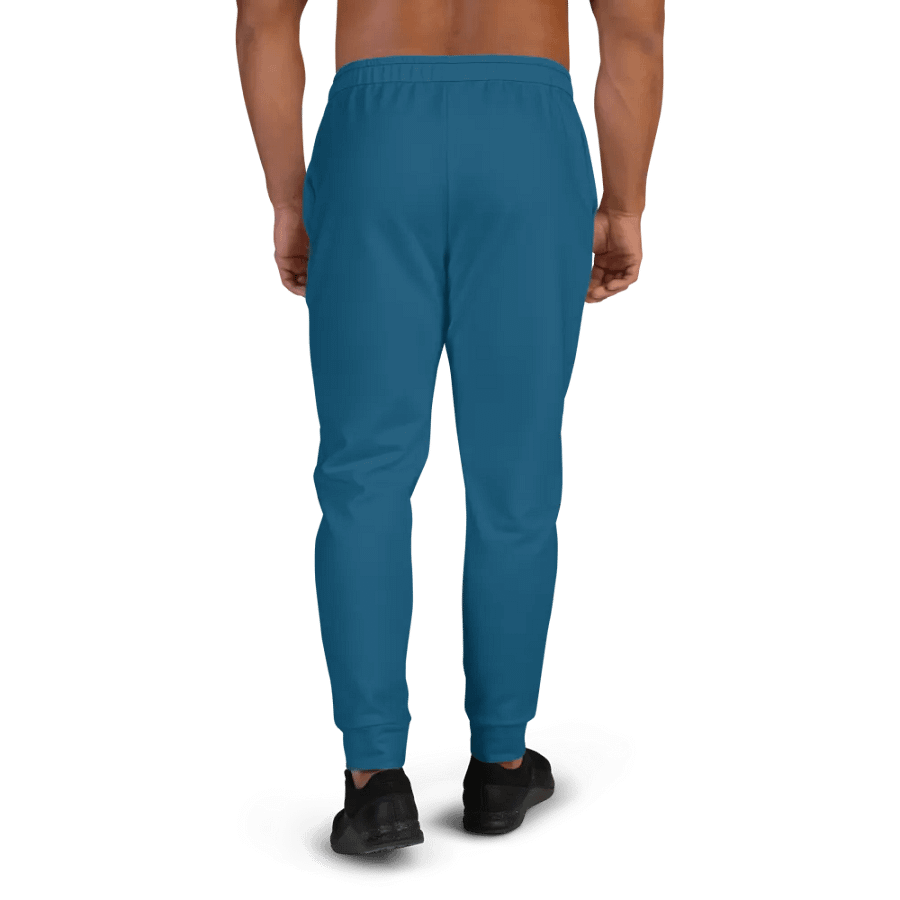Plain Dark Blue True Summer Recycled Polyester Premium Men's Joggers by Treasure Pie product image (4)