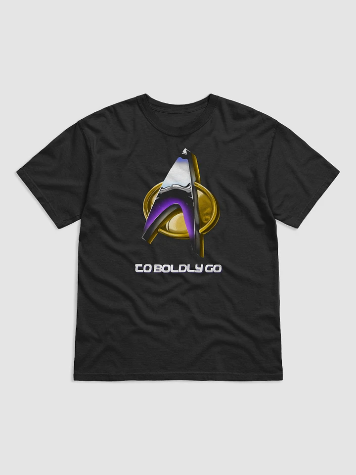 To Boldly Go Star Trek Communicator Metallic Chrome T-Shirt product image (2)