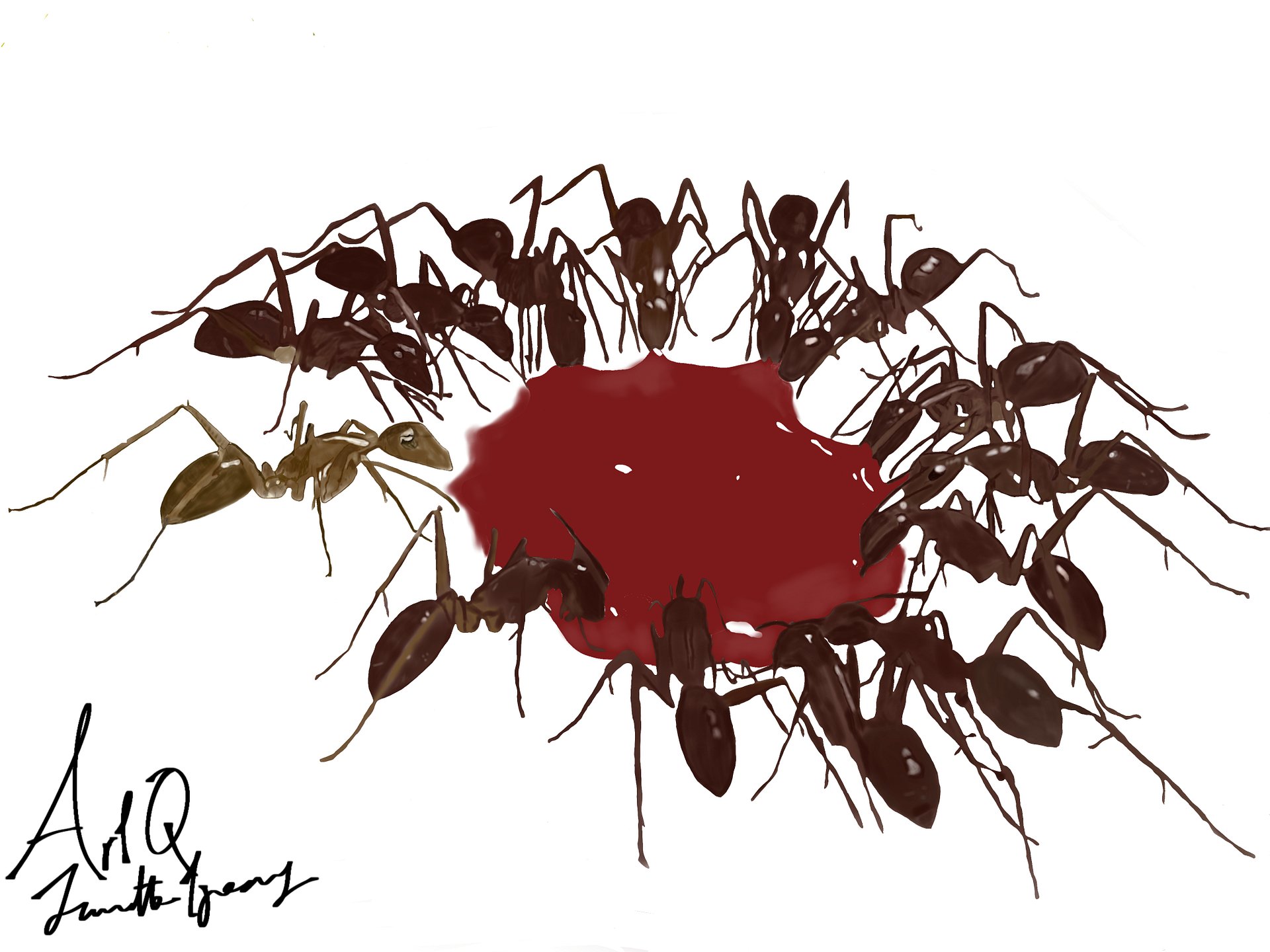 Vampire Bloodsucking Ants Insect Art Mug product image (10)