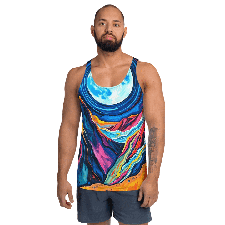 Luminous Moon Mountains Tank Top product image (1)