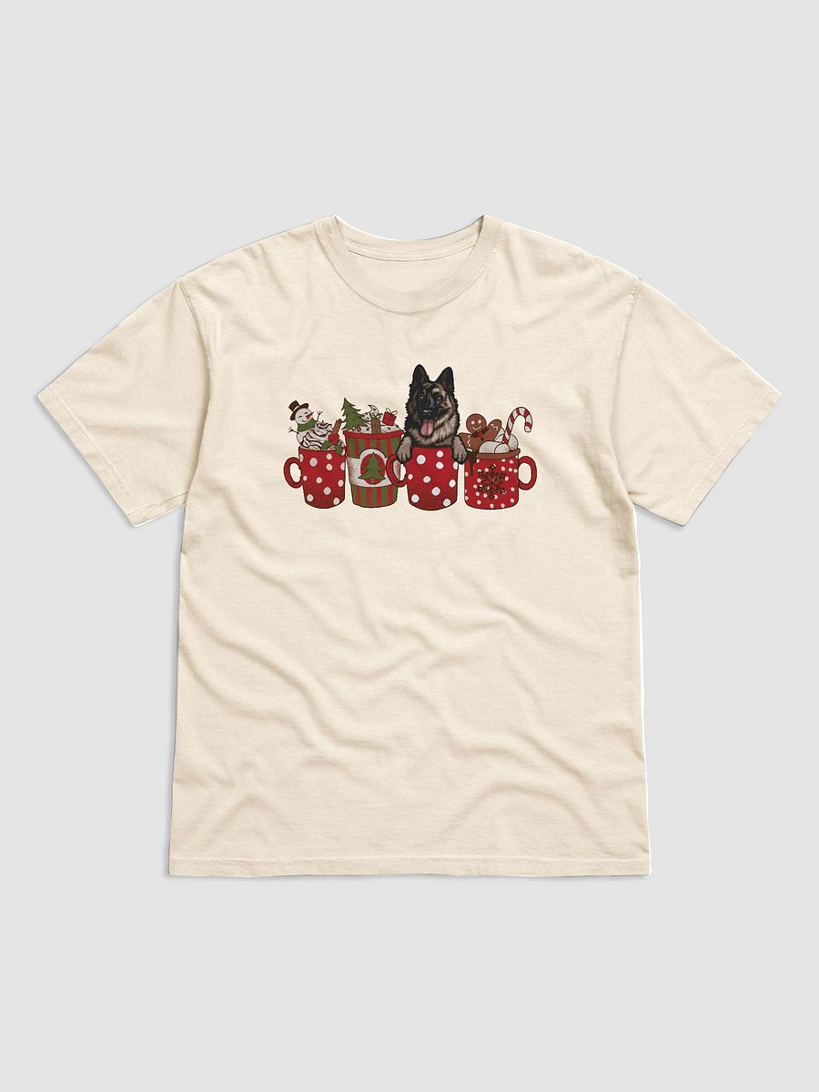Cute German Shepherd(2) in a Christmas Cup T-Shirt | Funny Christmas Pup in a Cup product image (14)