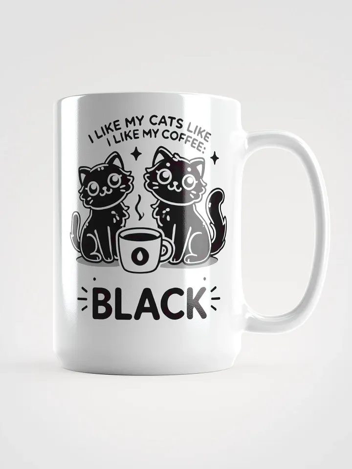 I Like My Cats Like My Coffee: Black - Coffee Mug product image (1)