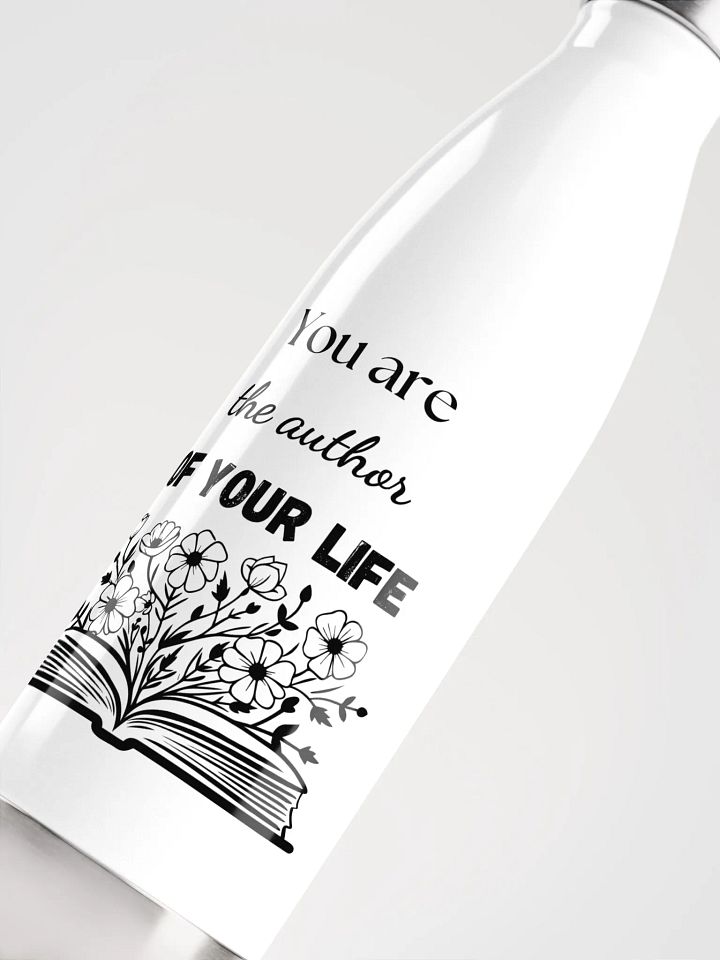 'You Are the Author' Steel Water Bottle product image (2)