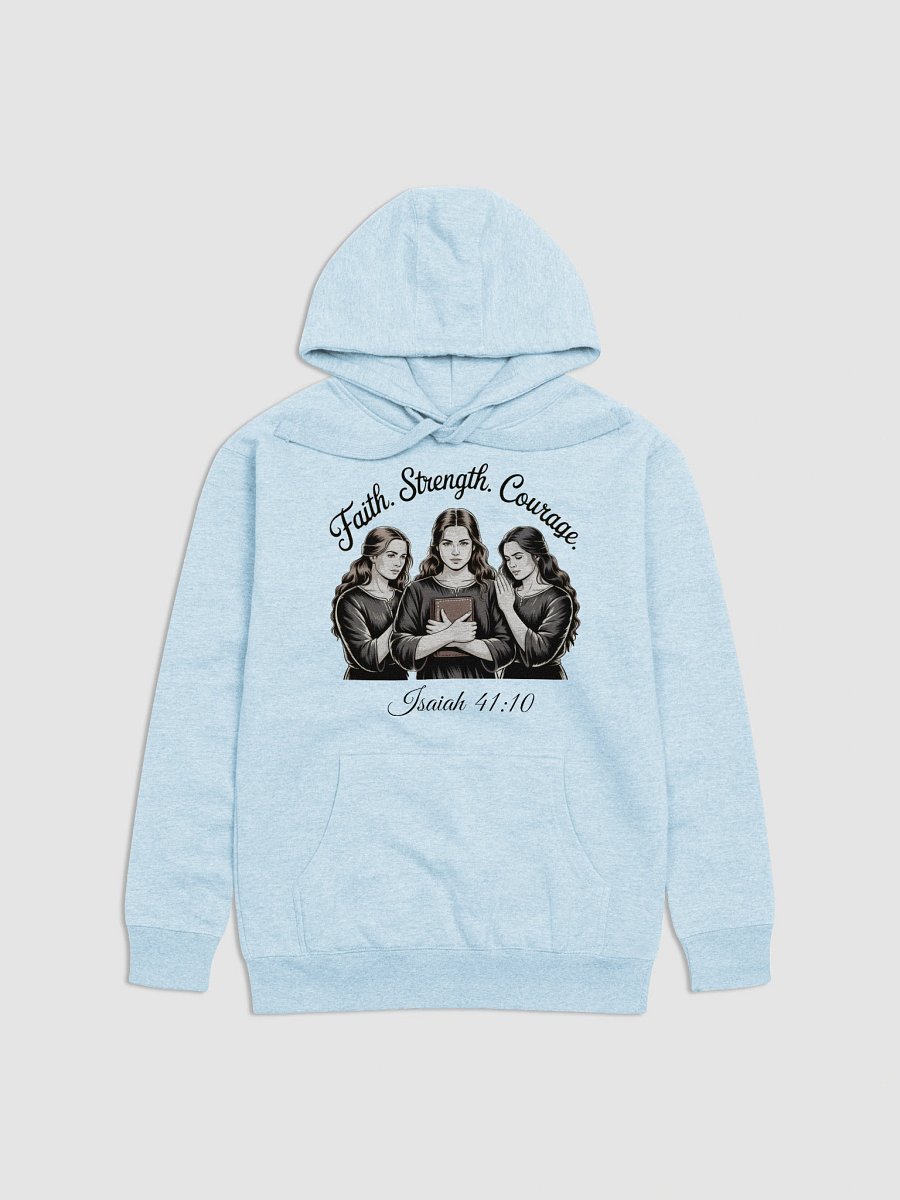Faith, Strength, Courage Christin Heritage Hoodie product image (1)