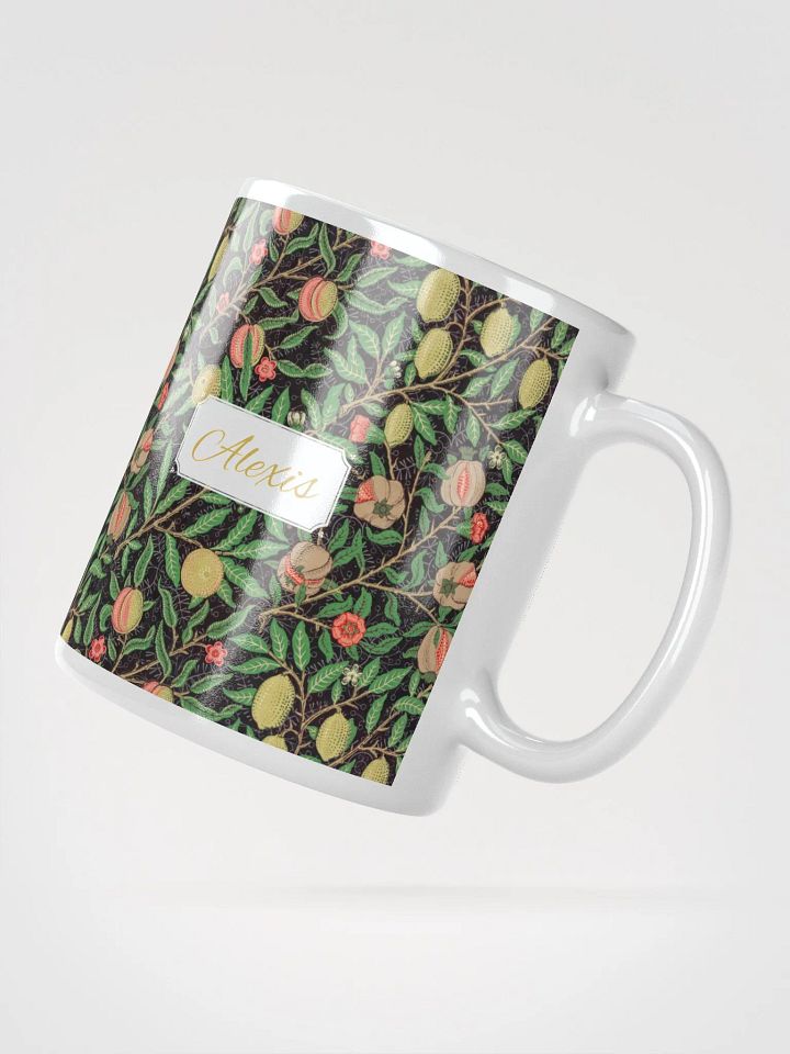 Personalized Fruit Pattern White Glossy Mug product image (2)