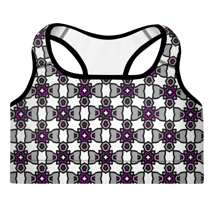 Asexual Abstract (2) - Padded Sports Bra product image (3)