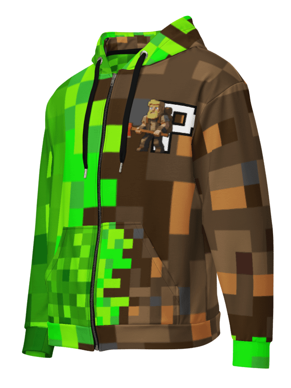 Patient PixelZ P Logo Unisex Adult Zip Hoodie (PixelZ My Craft) product image (1)