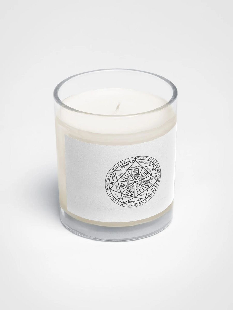Sigil of the 7 Archangels - white candle product image (2)