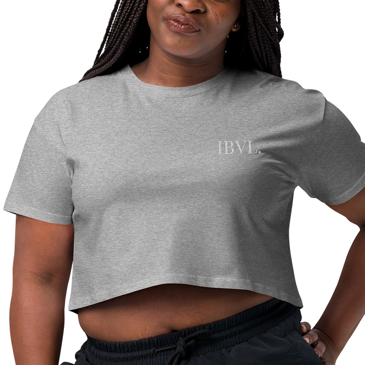 Classic Embroidered IBVL Signature Women's Crop Top product image (2)