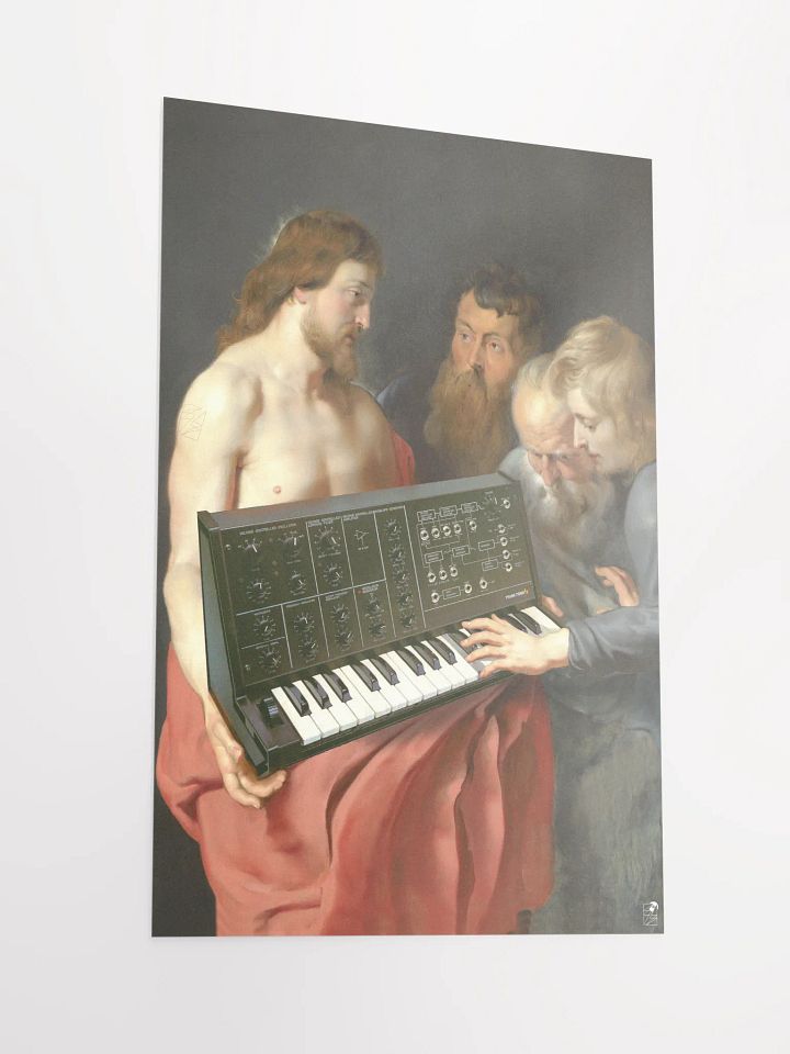 Korg's Apparition to the Disciples by Frank Fonik (Korg MS-20), Techno EDM Matte Paper Poster product image (4)