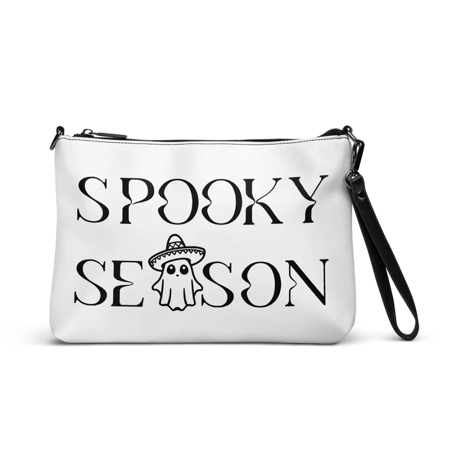 Spooky Season Sombrero Ghost Monochrome Flip-Sided Faux Leather Crossbody Bag product image (1)