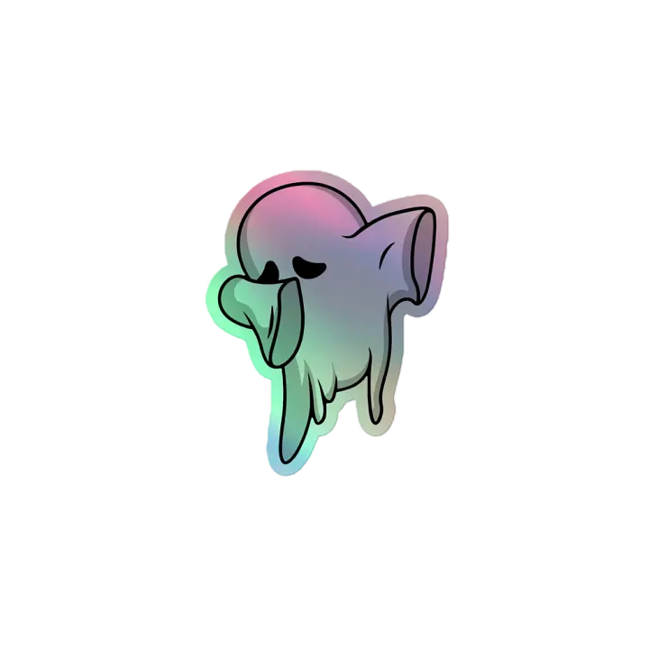 Whimsical Ghost Holographic Sticker Set product image (1)