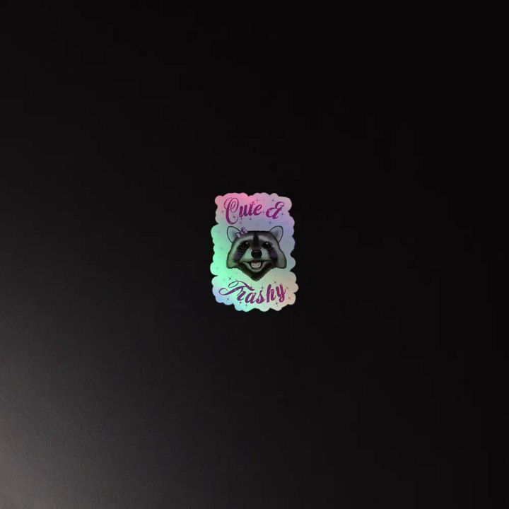 Cute & Trashy Holo Sticker product image (4)