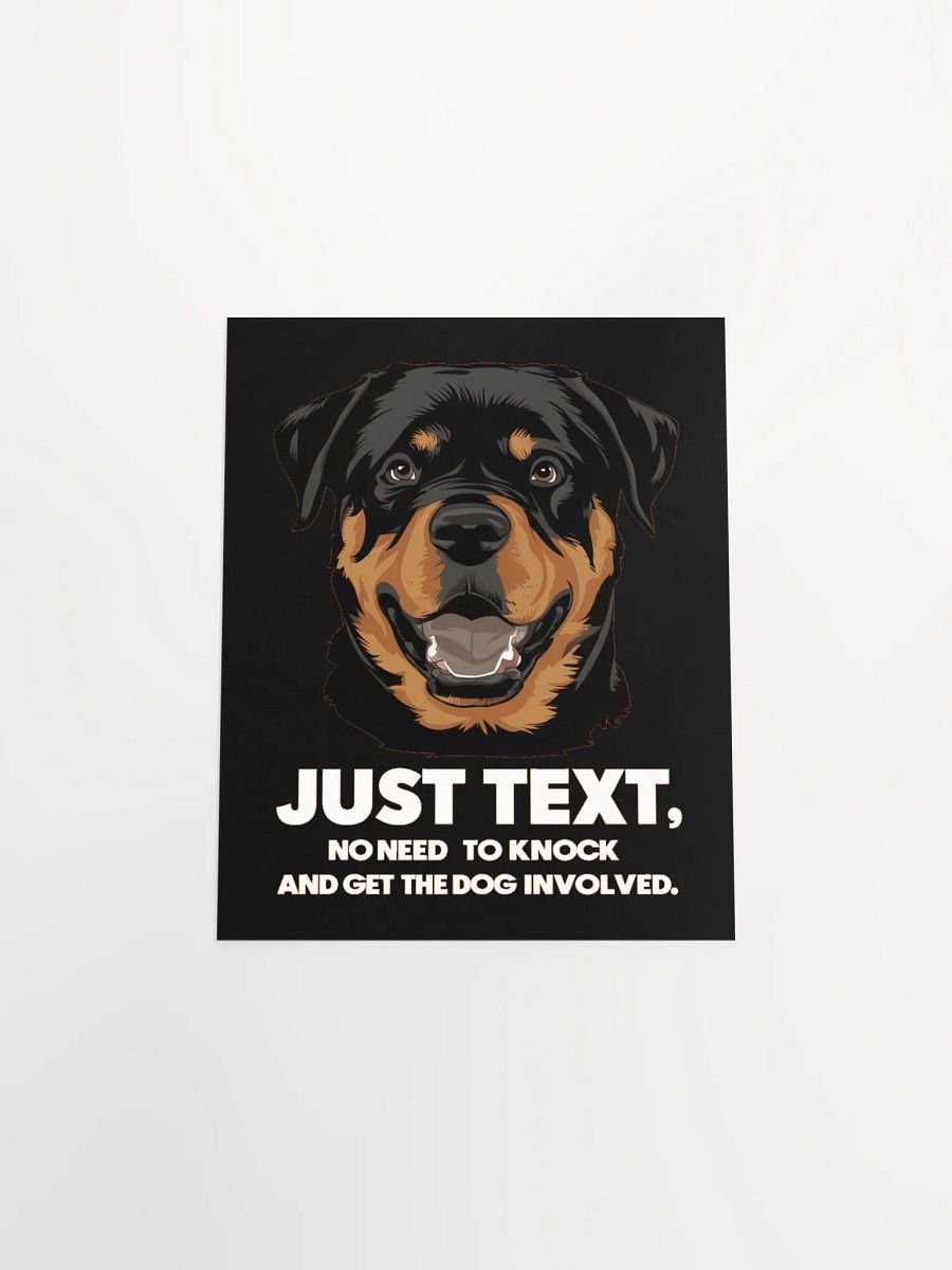 Rottweiler Just Text - Poster product image (8)