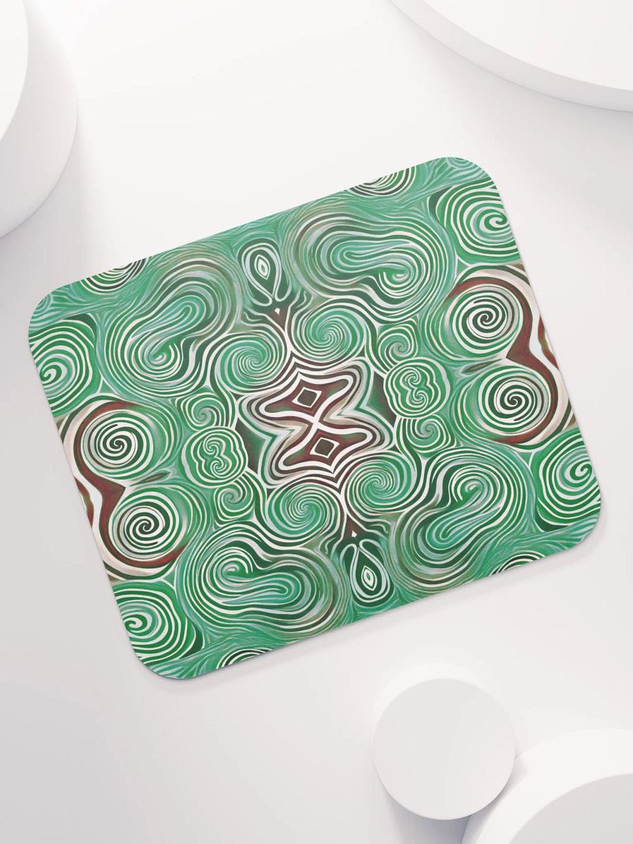 Funky Cool Green Tie-Dye Classic Mouse Pad product image (8)