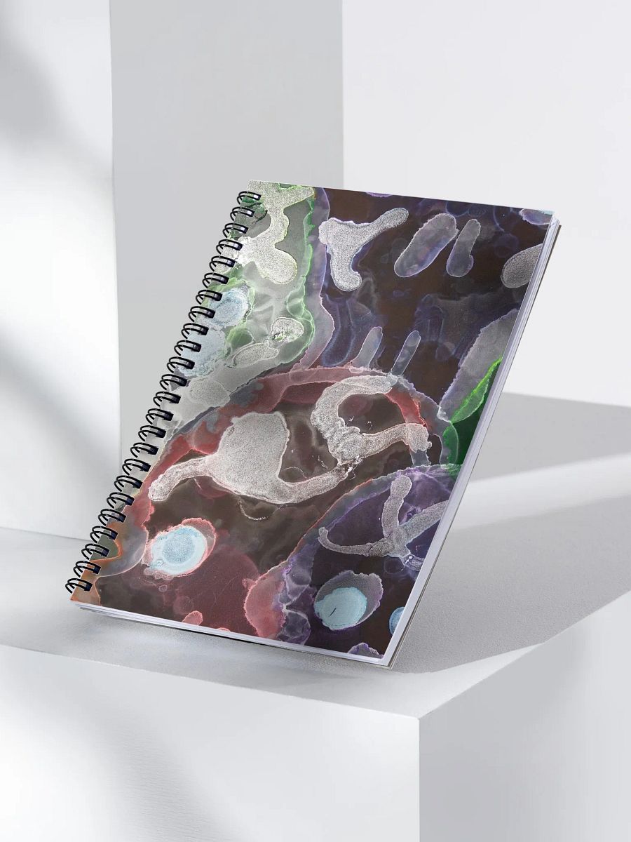 Sugar Skulls Dia de Lost Muertos Ink ARt Enigmatic Ecosystem Spiral Notebook product image (3)