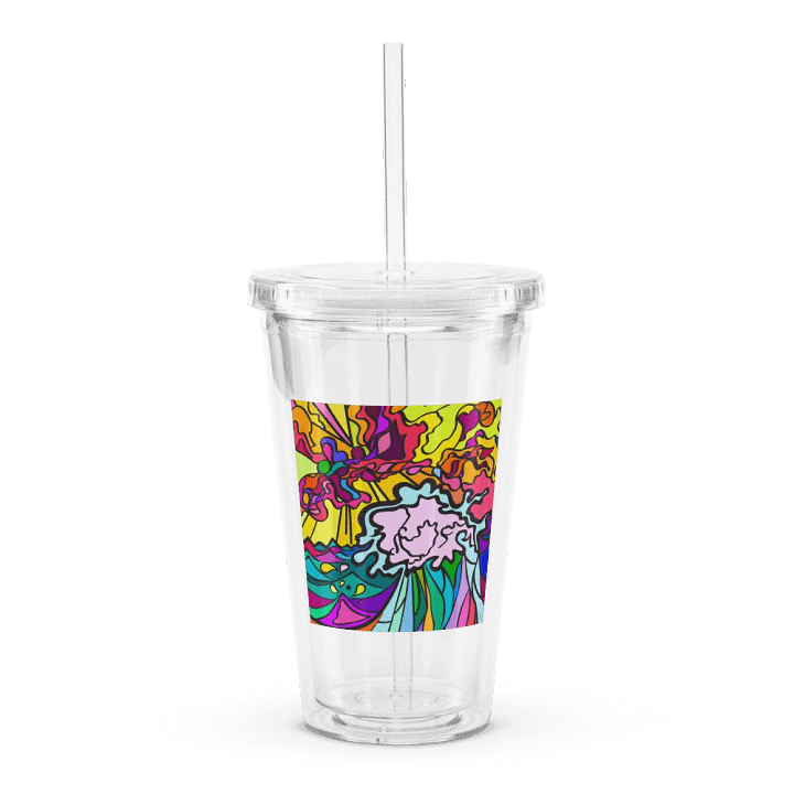 Vibrant Flow Double Wall Tumbler - Wave at Sunset product image (1)