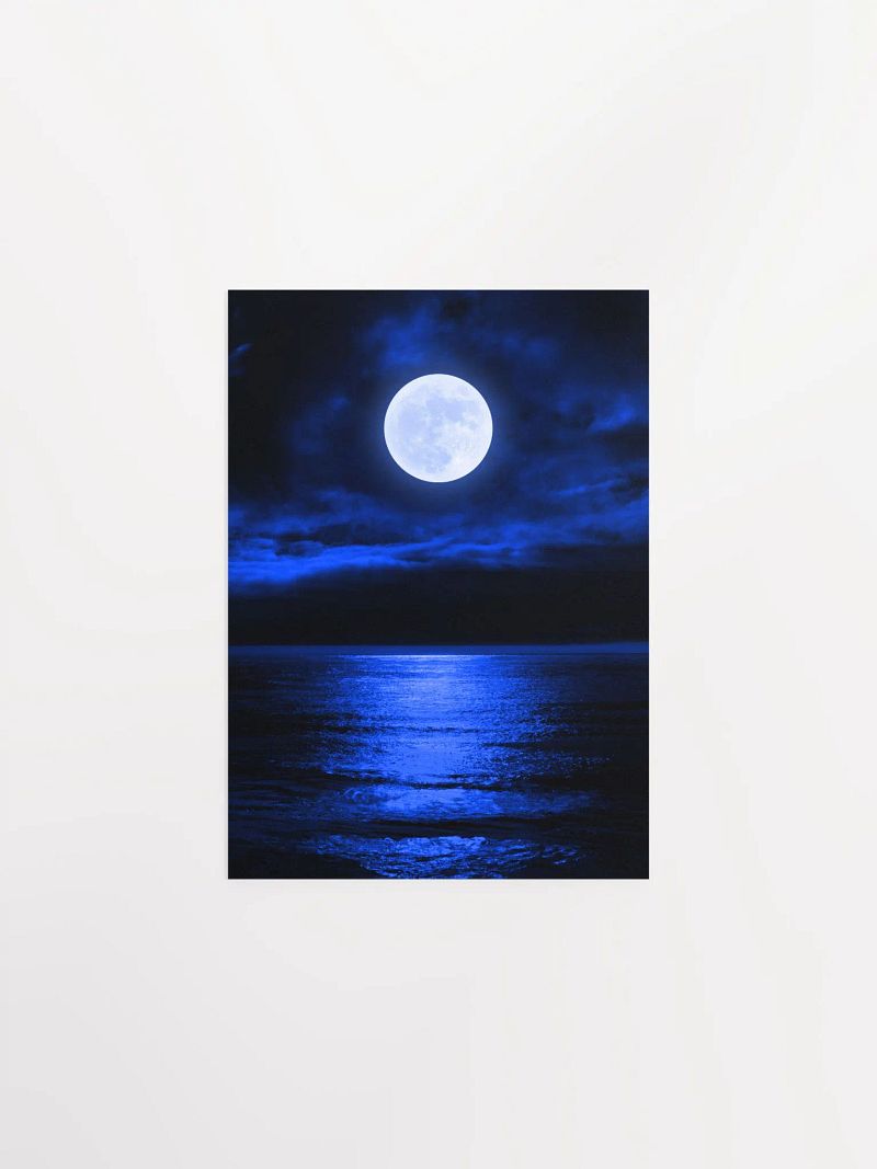 Blue Moonlight Sonata Poster