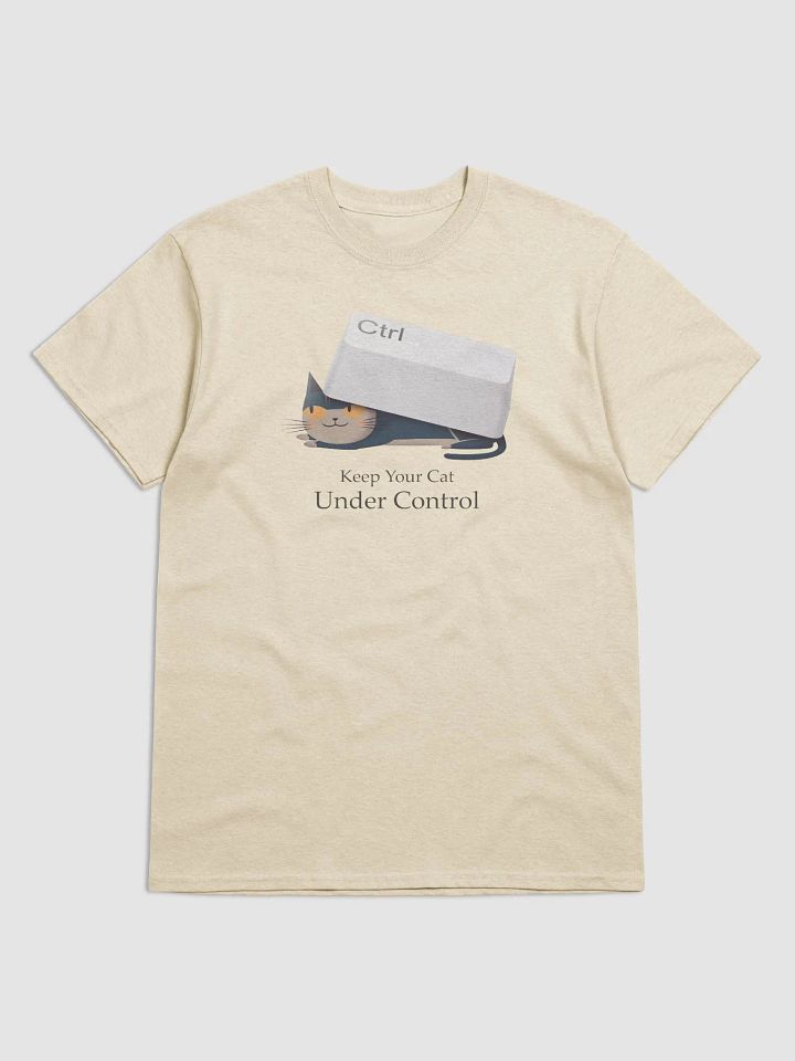 Keep Your Cat Under Control Heavyweight Unisex T-Shirt product image (1)