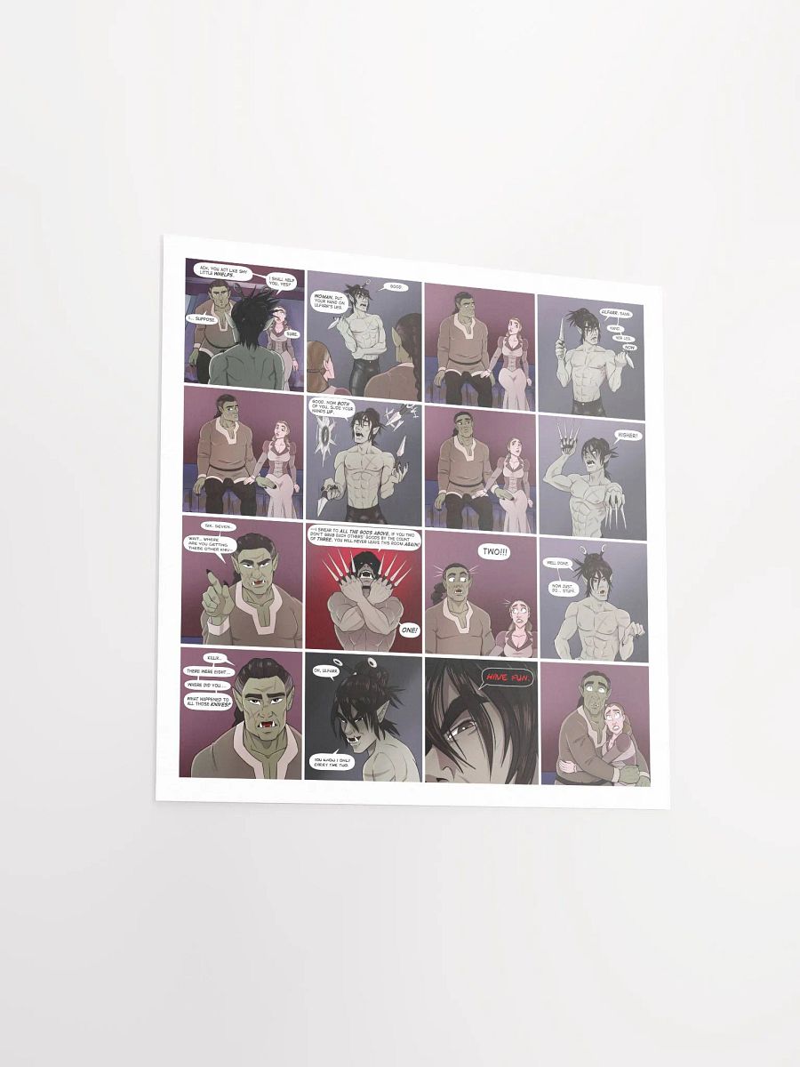 The Widow and the Orcs Comic Art Print, by Mr. Fenn product image (7)