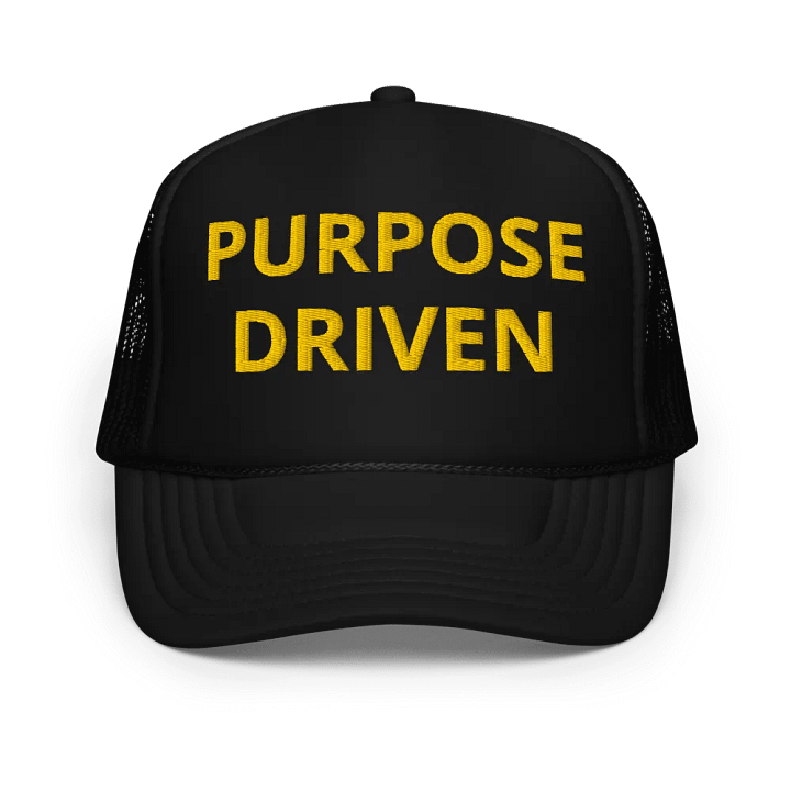 Purpose Driven Trucker Hat Gold Edition product image (1)