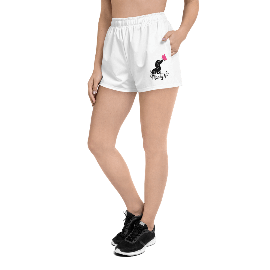 Maddy V Butterfly Puppy Athletic Shorts product image (1)
