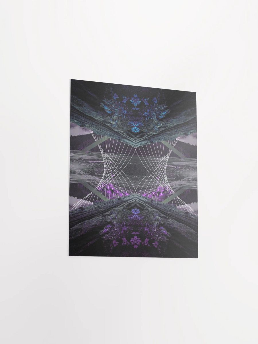 Geometric Art Print - Rainy Lake (Chill) product image (3)