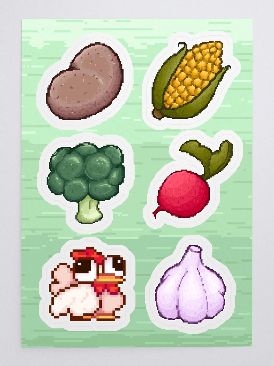 Pixel Veggies Sticker Pack! product image (3)