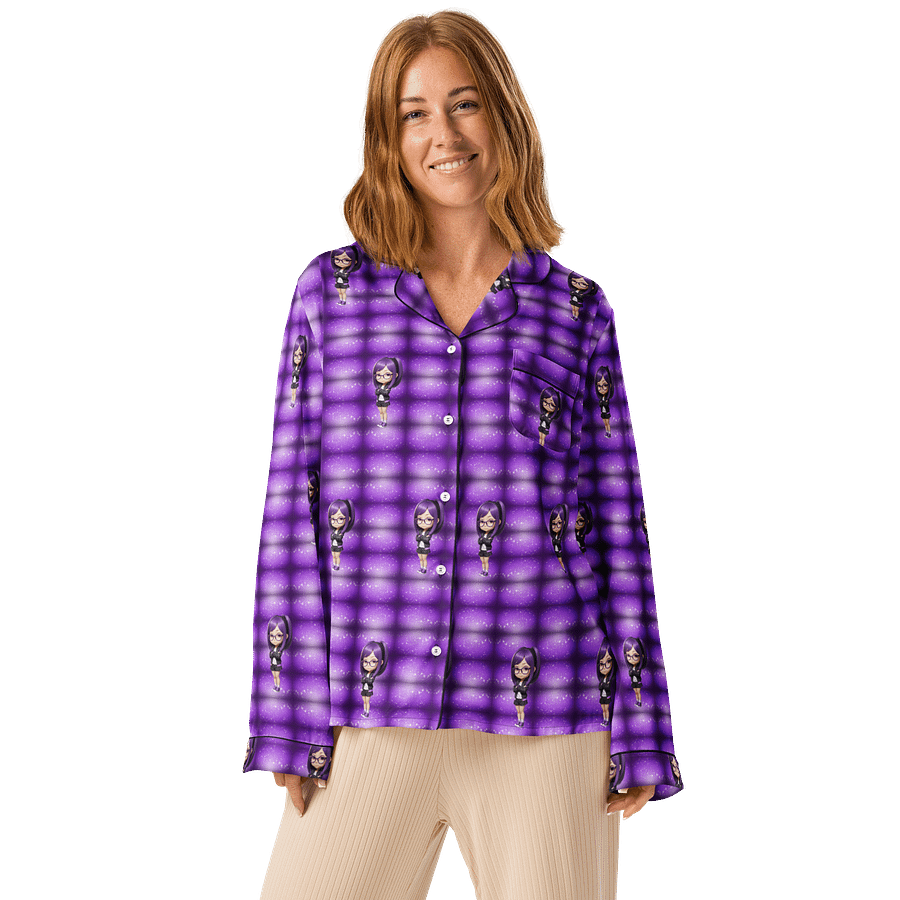 (Purple CHIBI) K Women's Long Sleeve Pajama Top product image (1)