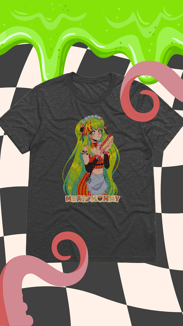 Retro Wholesome Meat Mommy Triblend Shirt product image (1)