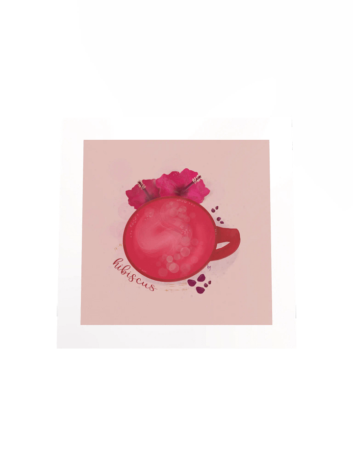 Hibiscus Herbal Tea Matte Poster - Pink product image (2)