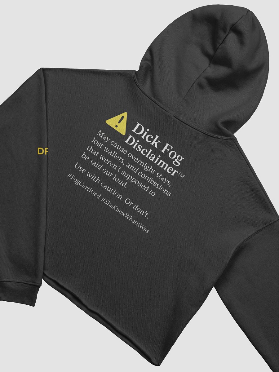 Dick Fog Disclaimer™ Crop Hoodie product image (6)