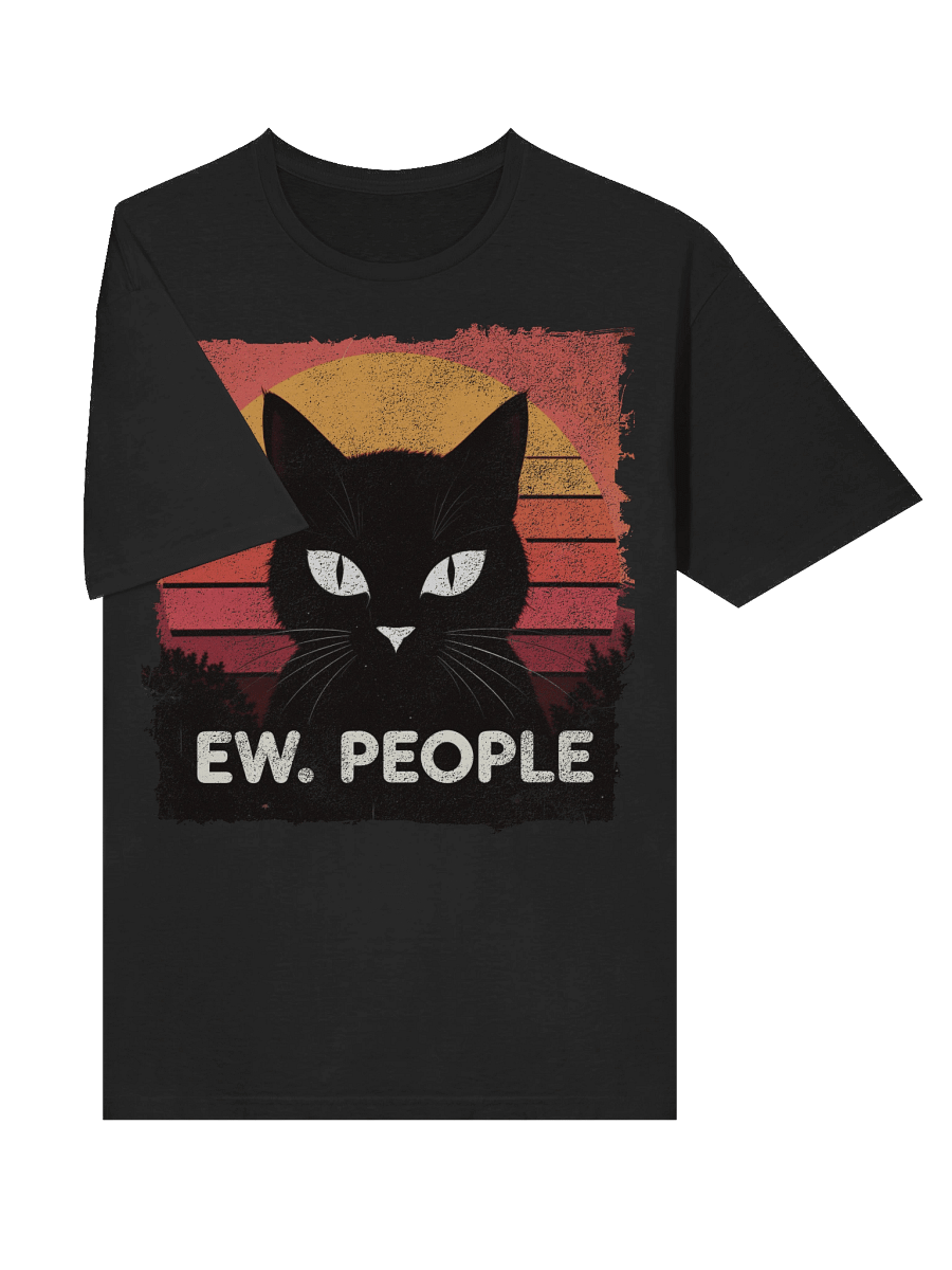 Ew. People Retro Cat T-Shirt product image (29)