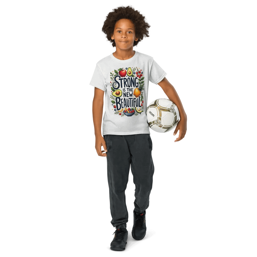 Strong is the New Beautiful Fun Youth Tee product image (41)