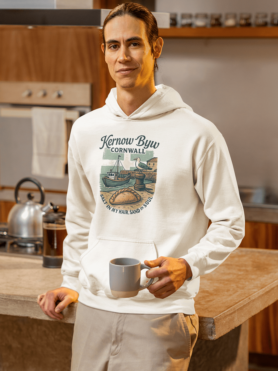 ;Kernow Byw: Salt in My Hair, Sand in My Soul - Classic Hoodie product image (6)